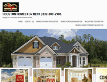 Tablet Screenshot of houstonhomesforrent.net